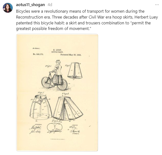 On July 13, 2024, Dr. Shogan posted this schematic illustration of a patent to "permit the greatrest possible freedom of movement." You can check it out in our digital Catalog here: https://catalog.archives.gov/id/245004023