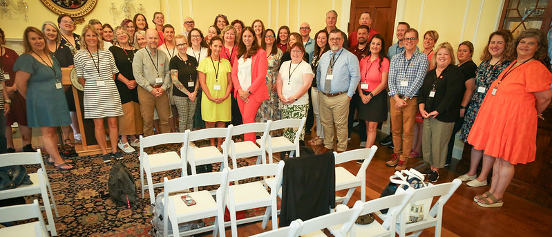 Also on June 24, 2024, Dr. Shogan met with teachers in the Archivist's Reception Room on the first day of the Teacher Training Institute, Civics for All of Us, held at the National Archives.