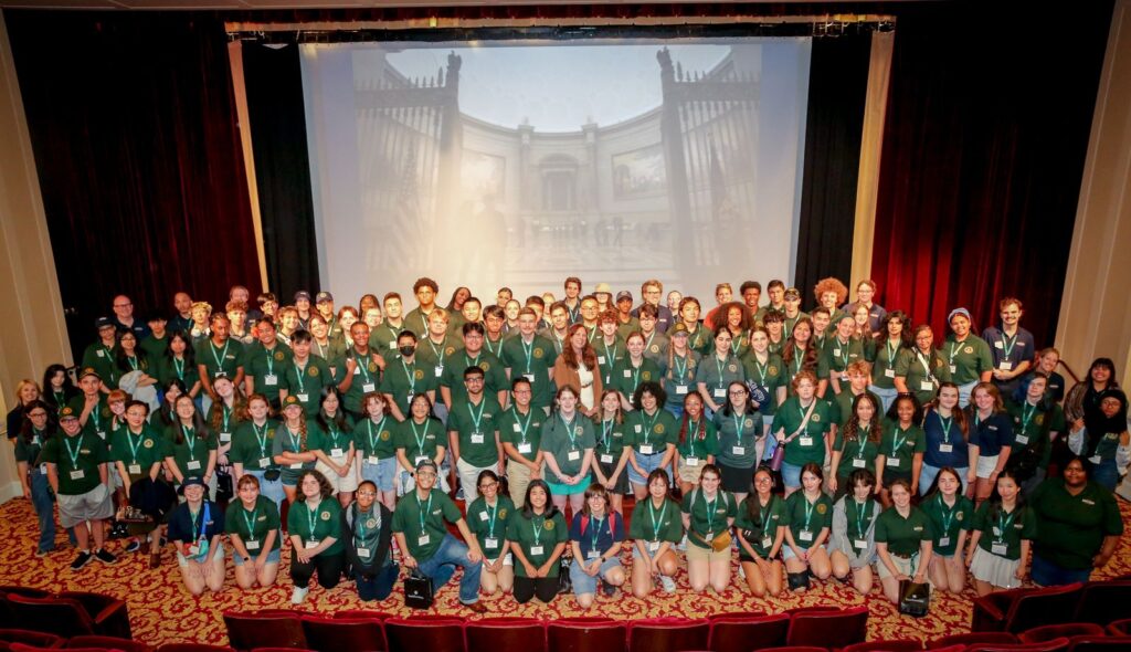 On July 1, 2024, Archivist of the United States Dr. Colleen Shogan met with a group of 90 high school students from the National History Academy in the William G McGowan Theater.