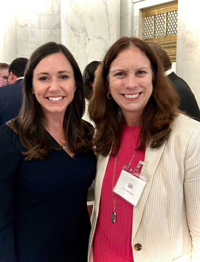 Later that evening, Dr. Shogan posed for a picture with Senator Katie Britt (R-AL) at the America250 reception hosted by the Supreme Court.