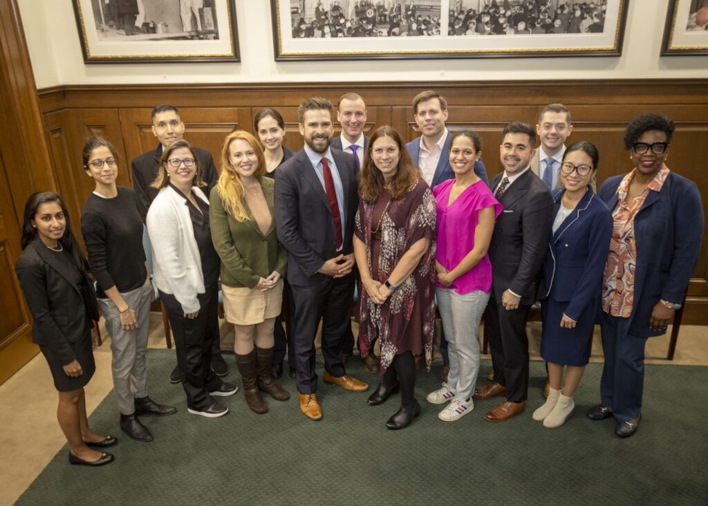 On November 5, 2024, Archivist of the United States Dr. Colleen Shogan met with White House Fellows in the Archivist's Board Room at the National Archives in Washington, DC. National Archives photo by Susana Raab.